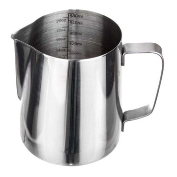 DZBANEK DO SPIENIANIA MLEKA KUBEK 580 ml STALOWY