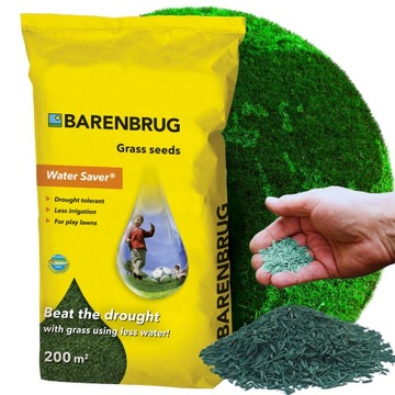TRAWA ODPORNA NA SUSZĘ BARENBRUG WATERSAVER 5 KG !