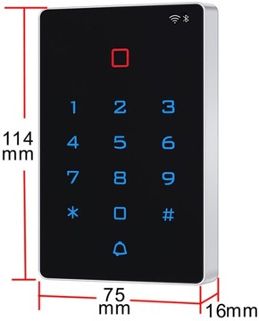 Кодовый замок Tuya, кнопка дверного звонка, считыватель RFID-карт