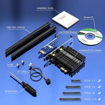 Внешняя сетевая карта EDUP AX1800+ BT5.2