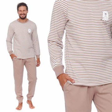 DOCTOR NAP DŁUGA PIŻAMA MĘSKA BAWEŁNA 4530r.[XL]