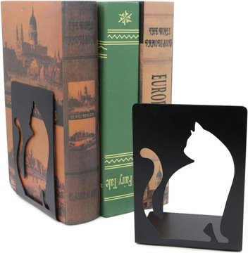 4 противоскользящих подставки для книг для кошек, МЕТАЛЛ, ЧЕРНЫЙ, ПОДСТАВКА