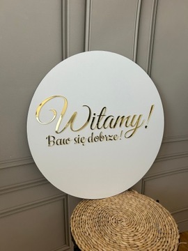 TABLICZKA STRZAŁKA DROGOWSKAZ ŚLUBNY WESELE NAPIS LUSTRZANY SREBRNY ZŁOTY