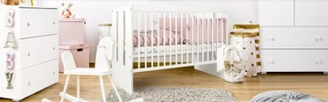 PAULA KLUPŚ КОМПЛЕКТ мебели Шкаф, комод, детская кроватка