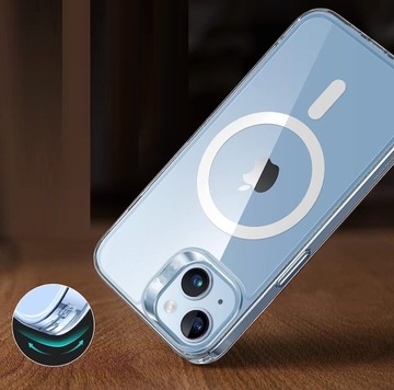 ЧЕХОЛ для Apple iPhone 14 + ПРОЗРАЧНЫЙ СТЕКЛЯННЫЙ КЕЙС 9H | МАГШОК