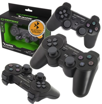 GAMEPAD BEZPRZEW. BT PS3 MARINE CZARNY Esperanza
