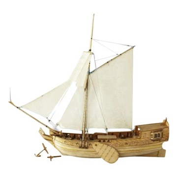 Model łodzi żaglowej w skali 1/80 bez armaty z brązu
