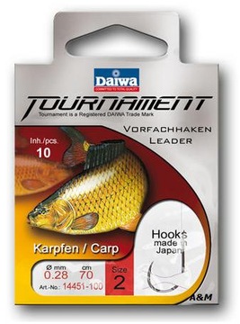 Haki Daiwa TOURNAMENT Karp 1 - opak. 10szt.