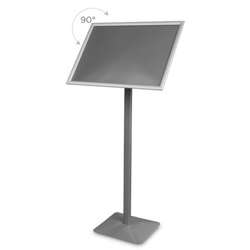 СЕРЕБРЯНЫЙ ИНФОРМАЦИОННЫЙ СТЕНД МЕНЮ С РАМКОЙ OWZ A2