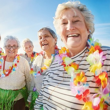 Гавайское колье, Гавайские цветы Алоха, 15 шт.