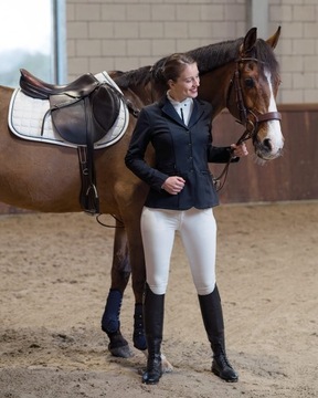 QHP JULIET Черное пальто для верховой езды [R: 34]