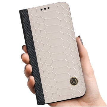 SKÓRA NATURALNA ETUI Z KLAPKĄ PORTFEL DO XIAOMI REDMI 9A WZORY