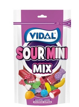 Vidal SOUR MINI MIX Kwaśne Żelki 180g