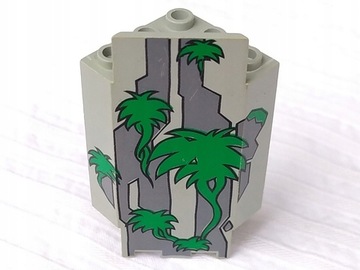 LEGO panel ściana ukośna pnącza 2345pb05 j. szary