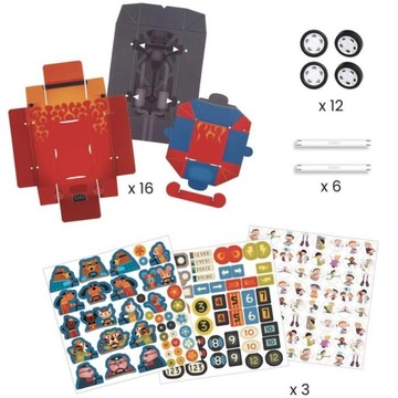 DJECO DIY CAR RACING 07932