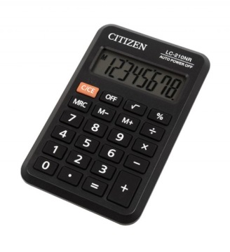 Калькулятор карманный CITIZEN LC-210NR