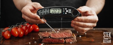 Водонепроницаемый цифровой кухонный термометр для мяса, стейка, стейка, ерунды