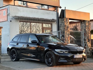 BMW Seria 3 G20-G21 Touring 2.0 320d 190KM 2021 BMW 3er G21 190 KM Automat SportLine Shadow Line / Virtual / BEZWYPADKOWY, zdjęcie 21