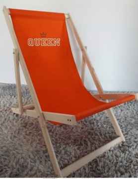 ДЕРЕВЯННЫЙ шезлонг Вышивка Логотипа с надписью имени