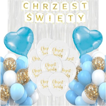 Zestaw Balonowy Na Chrzest Święty Dekoracje Balony