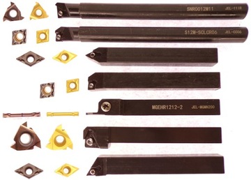 НАБОР ПОВОРОТНЫХ НОЖЕЙ 7 ШТ. 12 ММ 12x12 + 14 ПЛАСТИН СКЛАДНОЙ ПОВОРОТНЫЙ НОЖ