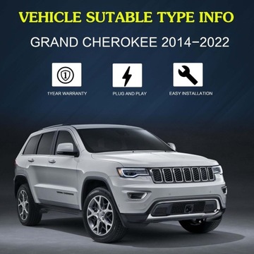 JEEP GRAND CHEROKEE WK2 2014-2021 ЛАМПЫ ПОЛНОСТЬЮ СВЕТОДИОДНЫЕ ДХО VLAND КОМПЛЕКТ