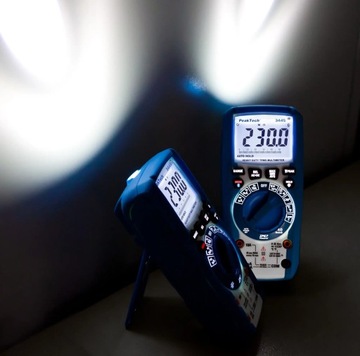 Цифровой мультиметр с водонепроницаемым ЖК-дисплеем TrueRMS IP67 PeakTech 3444 1000 В