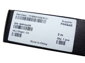AOC QSFP 40G — 4x SFP+ 10G, 850 нм, разделительный кабель, 2 м FINISAR QSFP-40G-SR4