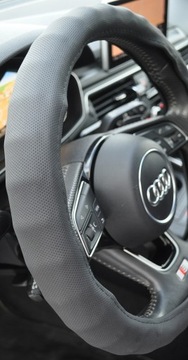 ТЕКСТИЛЬНАЯ КРЫШКА РУЛЯ (М) 37-39 кожа кожа