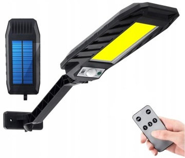 LAMPA SOLARNA ULICZNA LATARNIA 180LED COB UCHWYT