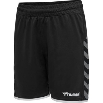 HUMMEL CZARNE KRÓTKIE SPODENKI LOGO KONTRAST 3TK HMR__152