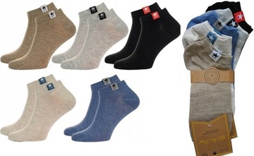 5x STOPKI MĘSKIE KRÓTKIE BAWEŁNA PREMIUM 40-43 w08