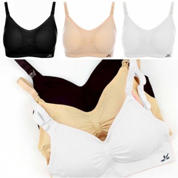 БЕСШОВНЫЙ БЮСТГАЛТЕР ДЛЯ КОРМЯЩИХ ТОП БЕЖЕВЫЙ L/XL