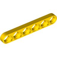 Liftarm płaski 6M 6170294 28570 #Żółty 4 szt