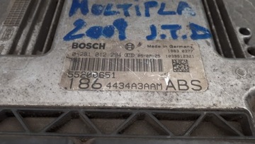 0281012294 55200651 ŘÍZENÍ MOTORU FIAT MULTIPLA 1.9 JTD