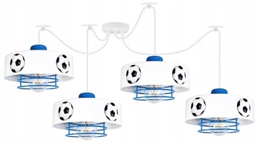 Lampa wisząca żyrandol PAJĄK MUNDIAL SPIRO 4 LOFT