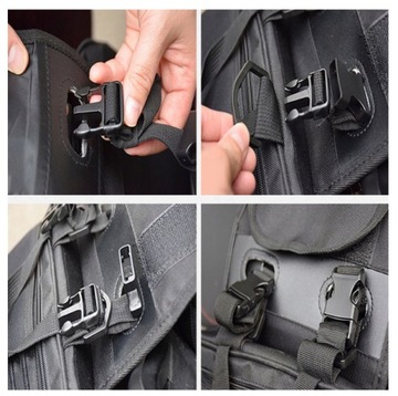 Универсальные боковые сумки для мотоциклов 36-58л, водонепроницаемые.