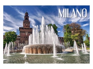 MEDIOLAN - Castello Sforzesco - Magnes na lodówkę