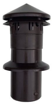 Kominek wentylacyjna fi110 krótka+rura+rozeta25cm