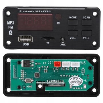 MODUŁ ODTWARZACZ BLUETOOTH MP3 AUX RADIO USB