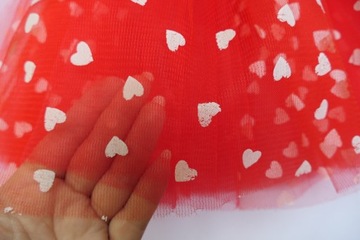 SPÓDNICZKA TIULOWA SPÓDNICA TUTU 30 cm SERDUSZKA