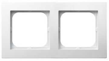 RAMKA PODWÓJNA DO GNIAZDKA KONTAKTU BIAŁA OSPEL AS R-2G/00