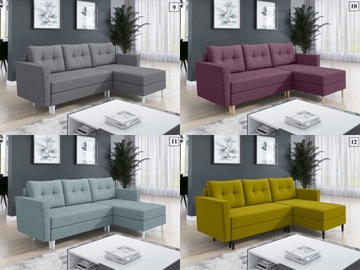 Комплект для отдыха Oslo - угловой диван, кресло + пуфы