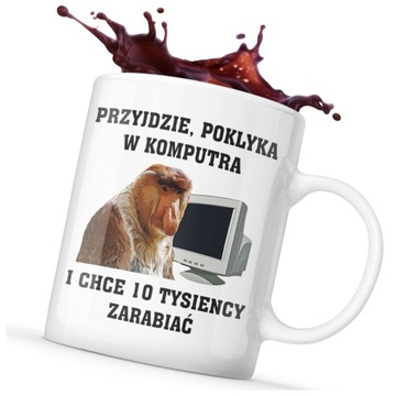 ŚMIESZNY PREZENT KUBEK DLA PROGRAMISTY INFORMATYKA NOSACZ
