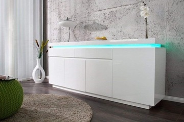 Глянцевый комод + светодиод + пульт дистанционного управления Infinity