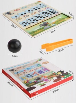 ДОСКА-ПАЗЗЛ С ШАРИКАМИ ДЛЯ ОБУЧЕНИЯ СЧЕТУ И ЦВЕТАМ ОБРАЗОВАТЕЛЬНАЯ ИГРА