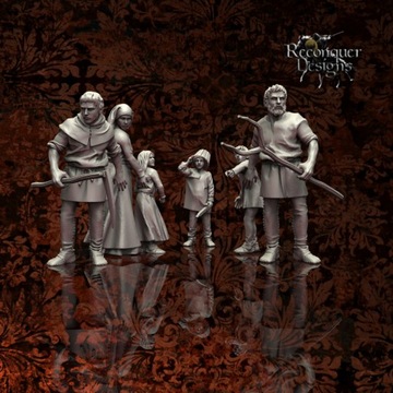 Обеспокоенная семья - набор