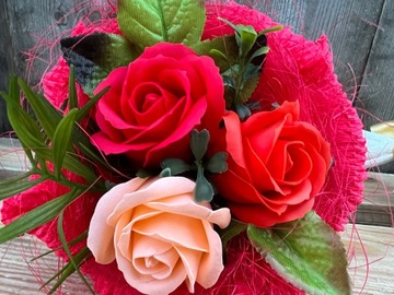 Красивый подарок на День матери Мыло Цветы Мыльный букет роз для мамы