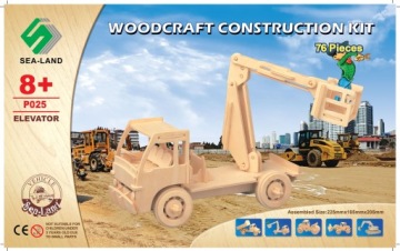 3D ДЕРЕВЯННЫЙ ПАЗЛ АВТОМОБИЛЬНЫЙ ПОДЪЕМНИК