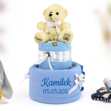 Торт Pampers 2 ПОДАРОК ​​на крещение, детский душ